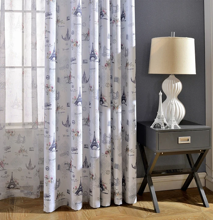 Factory Direct Sale Concise Style Sheer Polyester Curtains Fabrics