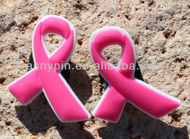 breast cancer croc charms