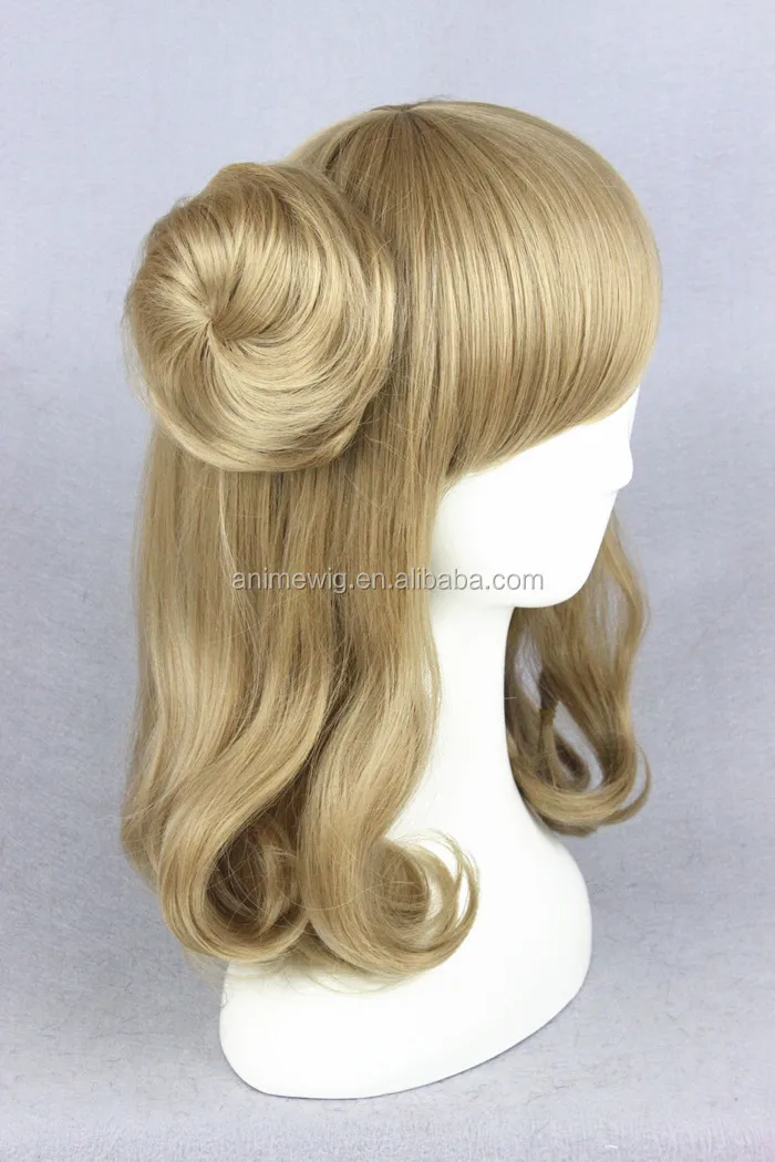 perruque blonde chignon