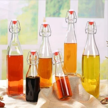 Download 250ml 500ml 1000ml Clear Glass Swing Top Bottles Wholesale ...