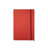 A5 pu notebook red color hardcover notebook with elastic band paper note book