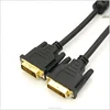 Factory price 1.5M black color gold plated DVI 24+1 Male to Male cable