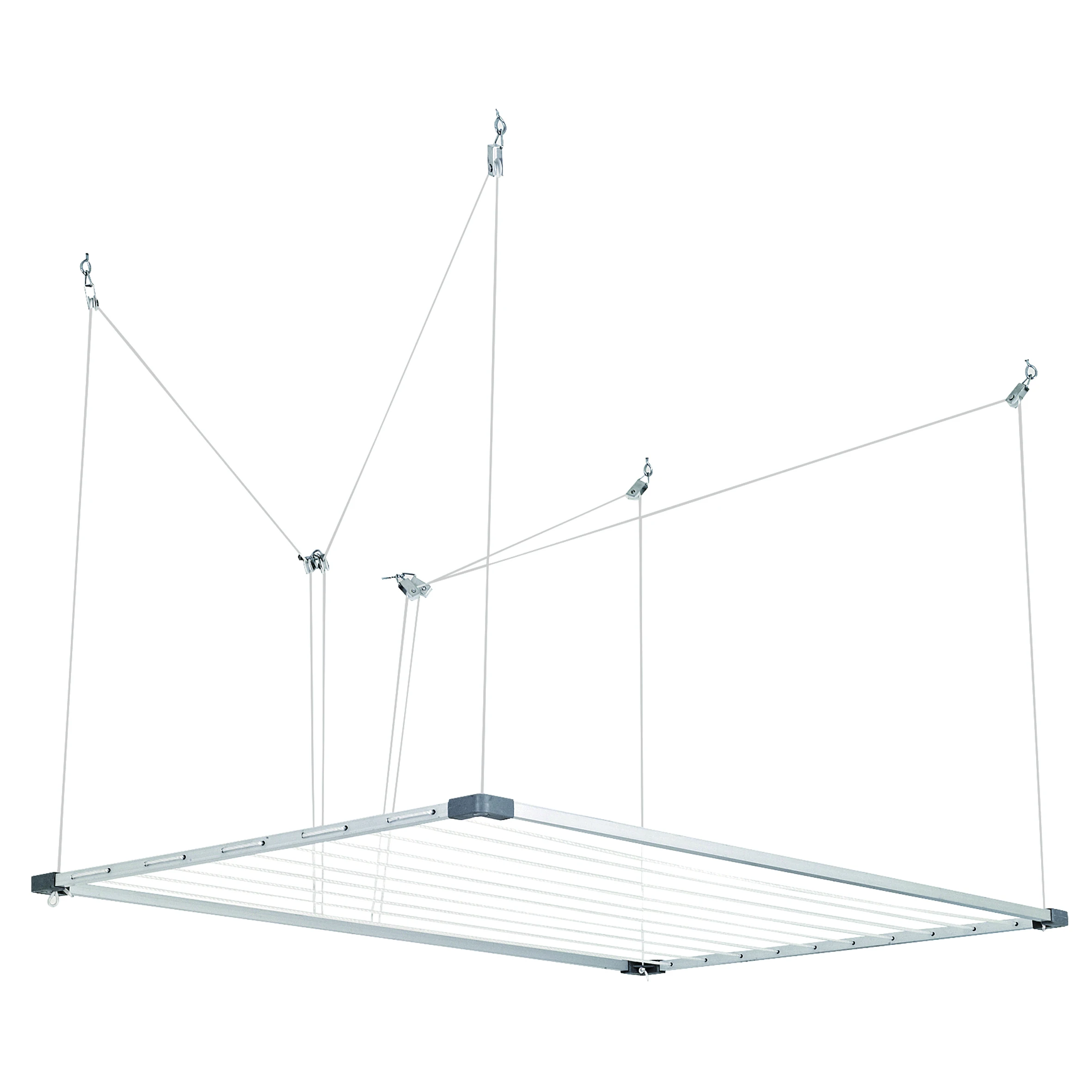 Aluminum Hand Lifting Ceiling Mounted Clothes Drying Rack View Ceiling Lifting Clothes Hanger Racks Kesing Product Details From Ningbo Kesing