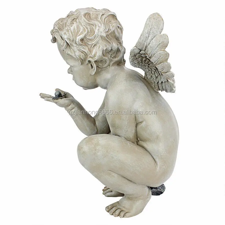 "cherub Harvest" Wall Sculptures Indoor/home Resin Angel Statue Decor