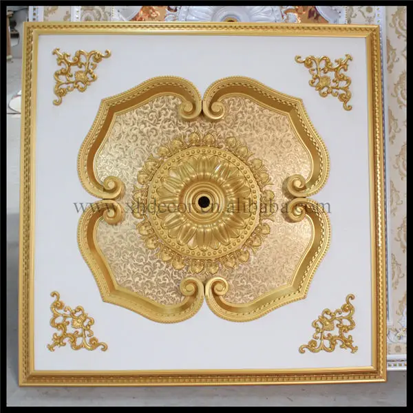 Luxury Square Ceiling Medallion Different Types Of Wood Ceiling