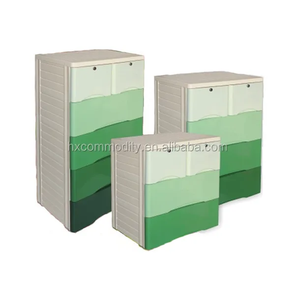 Cute cartoon printing baby closet wardrobe cabinet 5 layer large plastic storage drawer