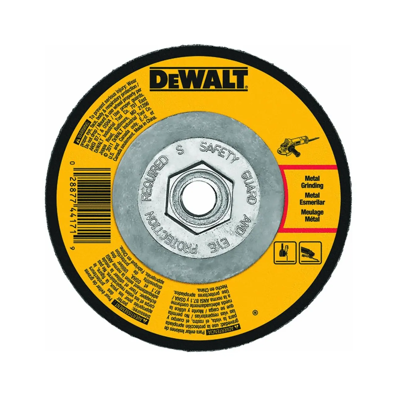 Dewalt DT42310Z-QZ Cutting disc for metal cranked 4.92 x 2.8mm 4.92 x 2.8mm