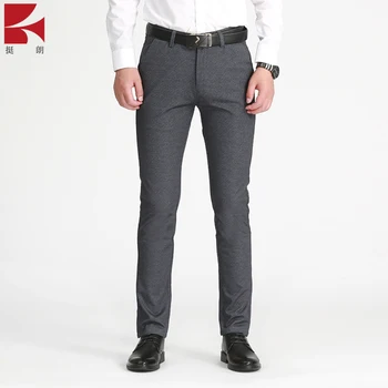 Men Dress Suit Pants Slim Fit Wool Blend Formal Trouser - Buy Pants ...
