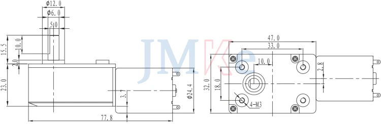 DC Worm Gear Motor