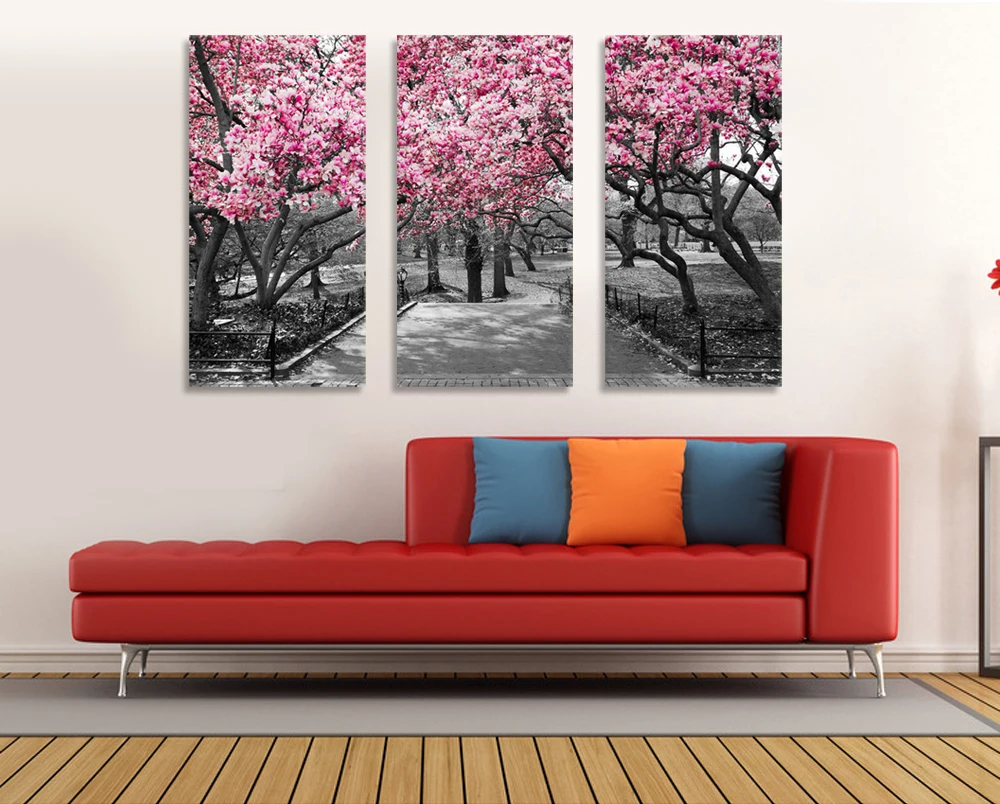 Hd Giclee Prints Cherry Blossom Tree Canvas Wall Art Painting For Home Decor Winter Garden Landscape Canvas Prints Poster Buy Cherry Blossom Tree Painting Modern Wal Art Painting For Home Decor Winter Garden
