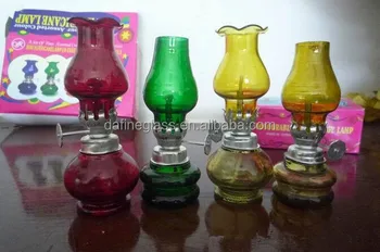 Cheap Price Decorative Colored Blow Control Glass Kerosene Oil