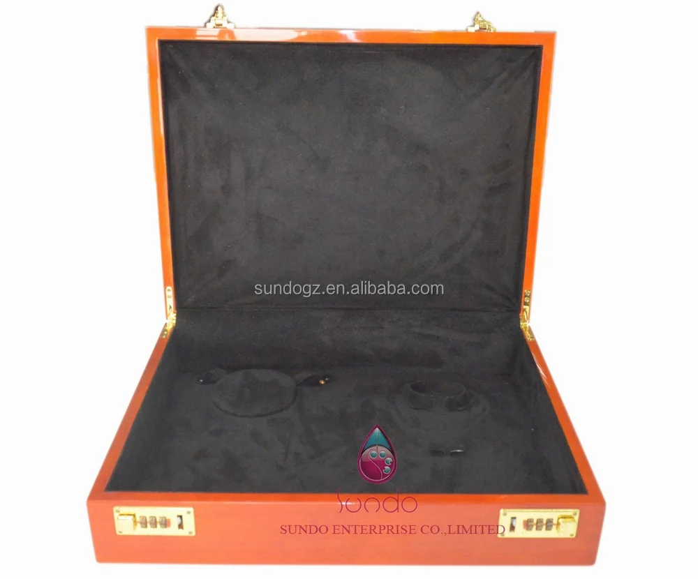 Fashion Wooden Jewelry Briefcase With Lock Buy Jewelry Briefcase