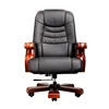 Business popular boss chair executive wood swivel office chair wholesale