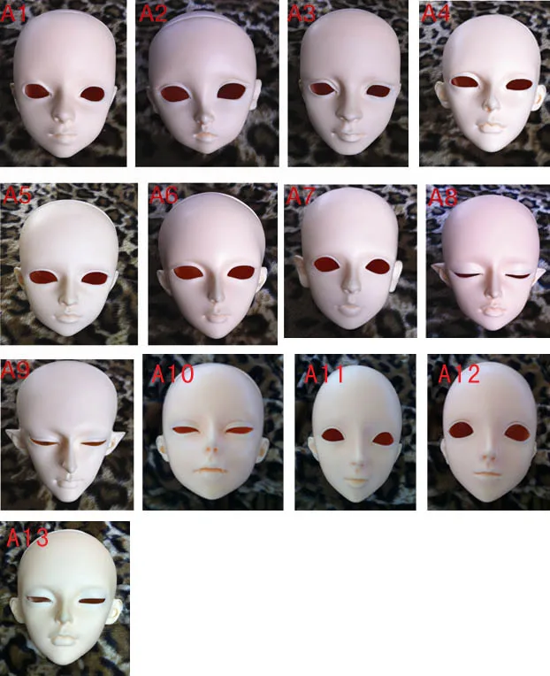 1 3 1 4 1 6 BJD SD doll single head face up pratice
