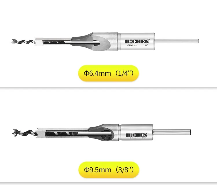 Metal Material Wood Square Hollow Hole Mortise Chisel Drill Bit For