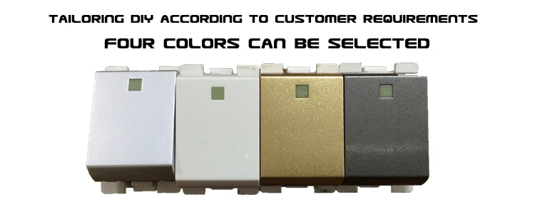 Songri Brand Custom Color Diversity 1 Gang 1 Way Electric Pakistan Wall Switch