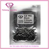 Vacuum Packing Round Shape CZ Diamond Black Bead Clothing Brand