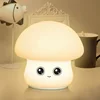 China Fashion LED light Baby Silicone night lamp Mushroom Shaped Mushroom silicone night light
