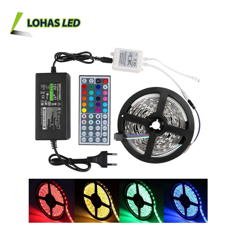 Hot Selling SMD 5050 2835 5630 60 leds/m 5m/roll IP65 Waterproof 12V flexible RGBW RGB LED Strip Light