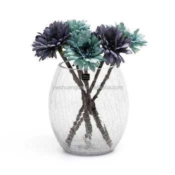 New Design Home Decoration Elegant Glass Flower Vase Exquisite