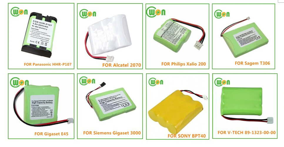 Batteria Per Telefono Cordless Steren 3,6V 1200mAh (3x4/5 AA) Ni-MH Universale - Foto 3