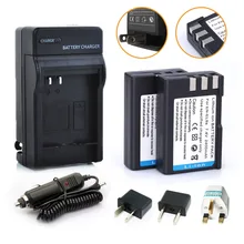 HIBTY 2400mAh Digital Boy 2pcs EN-EL9 EN EL9A LI-ION Camera Battery+charger+ Adapter For Nikon D3000 D40 D40x D5000 D60