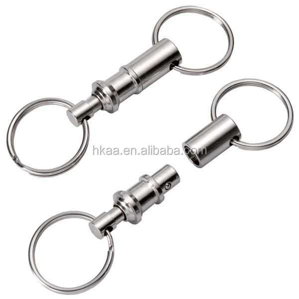 TWO EXTRA LARGE LUCKY LINE 3" SPLIT KEY RINGS  HIGH QUALITY RINGS MADE IN USA 