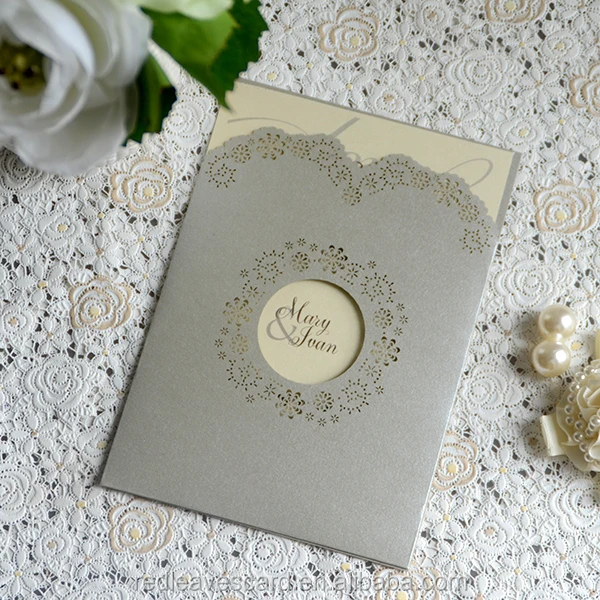 Embellished White Folio Customized Color Silk Wedding Invitation Embellished White Folio Customized Color Silk Wedding Invitation Folder