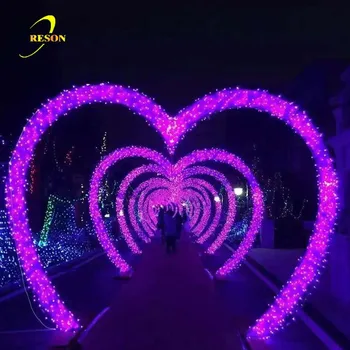 Wedding Valentine Marriage Decoration Heart Shaped Outdoor Lighting Arches Wedding Valentine Marriage Decoration Heart Shaped Outdoor Lighting Arches