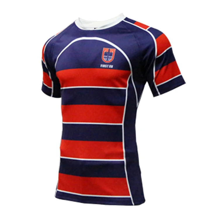 100 Polyester Sublimated Printing Wholesale Rugby Jersey Men Sports