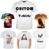 Dropshipping Small MOQ OEM&ODM 3D Blank T Shirt Women Men, Custom T Shirt Printing