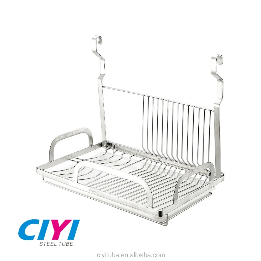 Home Steel Wall Mount Dish Drying Rack Draining Home Steel Wall Mount Dish Drying Rack