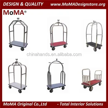 stainless steel luggage trolley