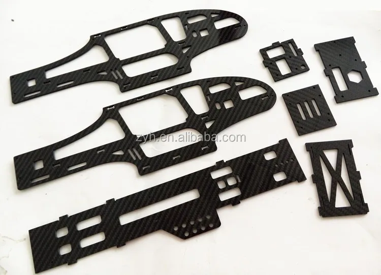 Factory produce T300 T700 Milled carbon fiber sheet CNC CUT Custom drone frame parts