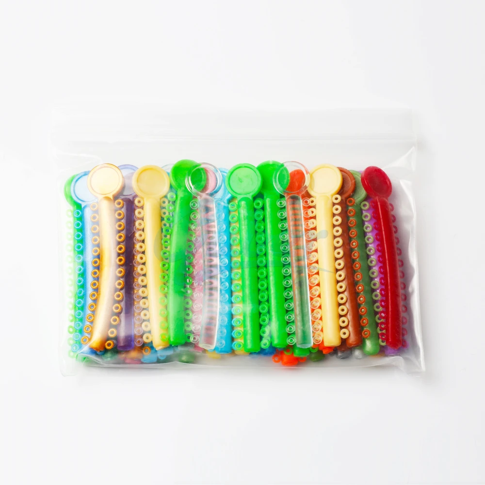 *dental Material Orthodontics Elastic 1040 O Rings Braces Ties Colorful
