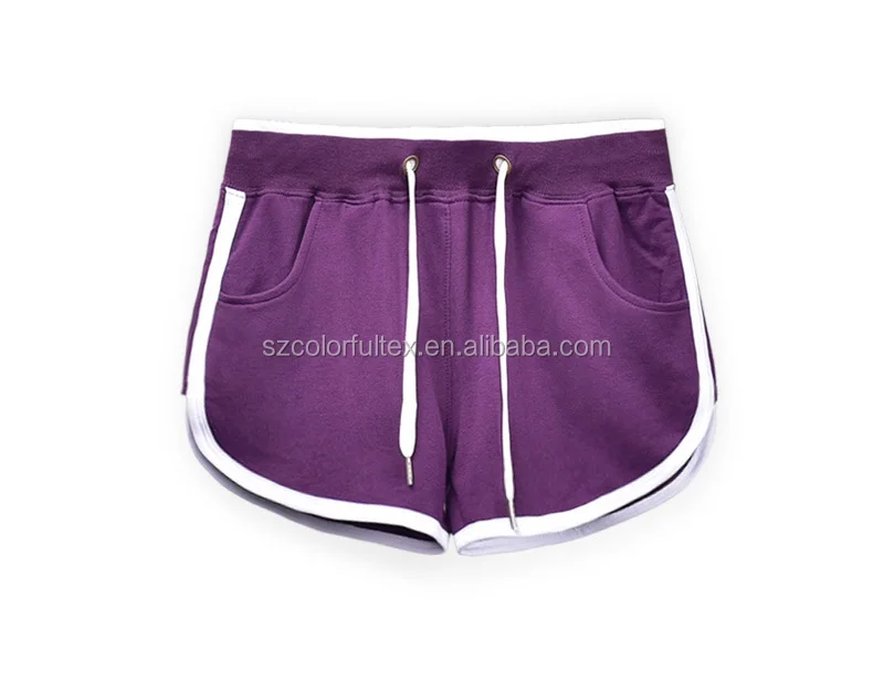 Custom logo blank plain gym women short sports running shorts