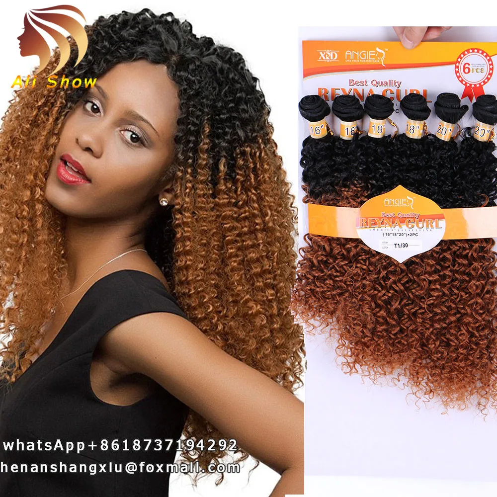 Best Synthetic Hair Weave Bundles 16 18 20 Inch Mixed Pack Wavy