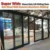 Automatic auto glass sliding commercial door