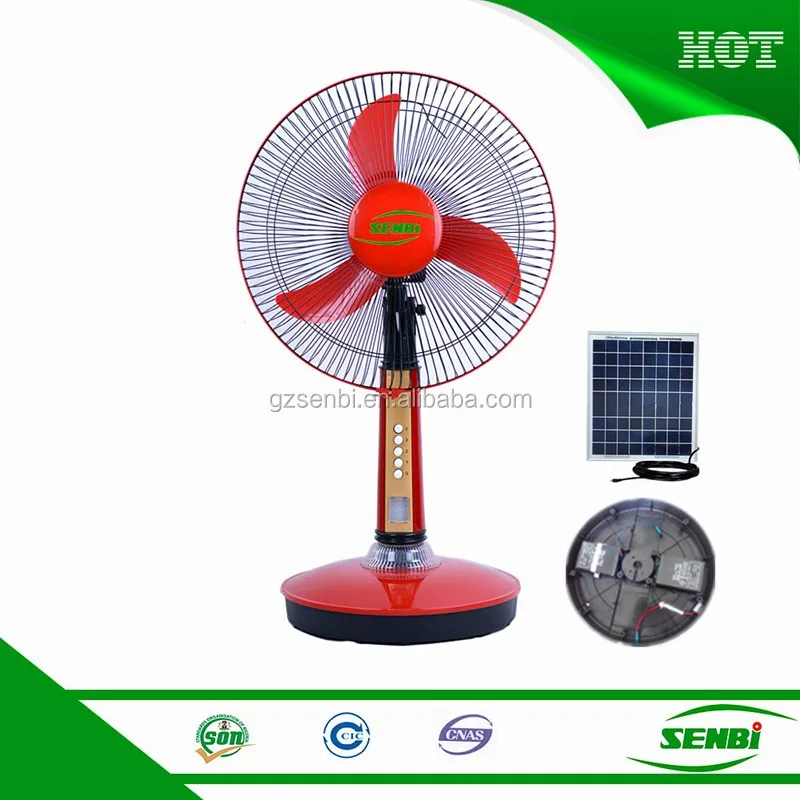 High Rotation Speed Fan 18v Solar Panel 12v Battery Powered Desk