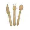 6" Length Eco Friendly Biodegradable Compostable Wooden Utensils 300 Piece Fork Knife And Spoon Each 100 Piece