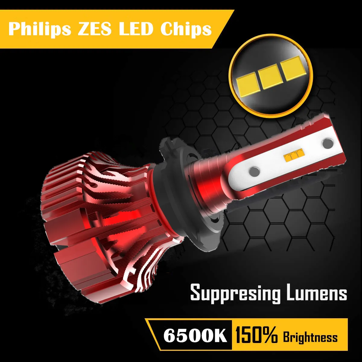 I8 Fanless Mini LED Headlight