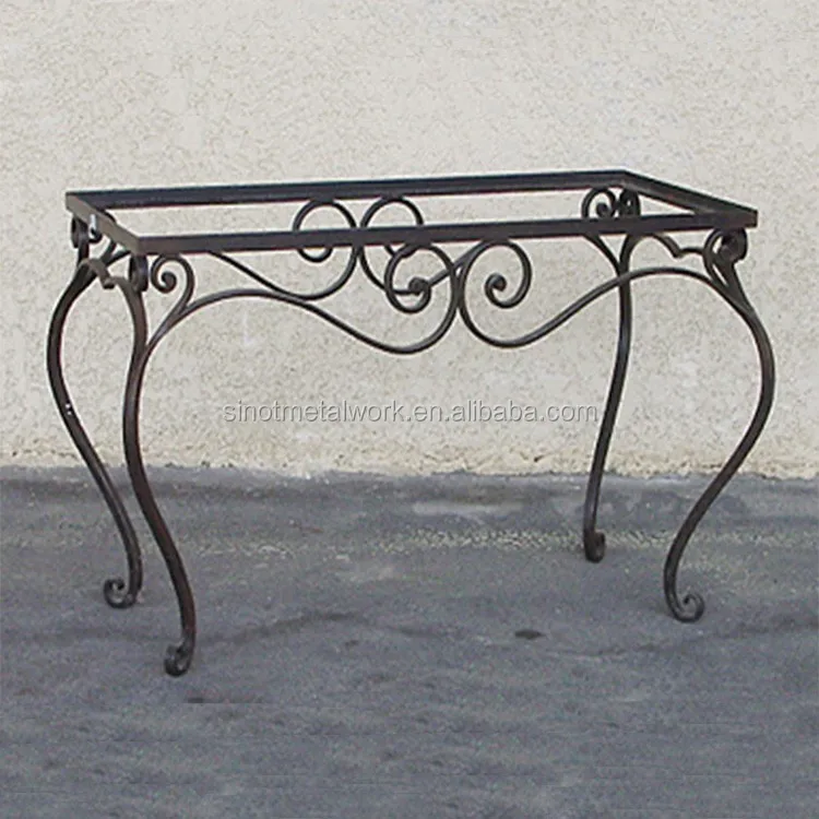 Decorative Metal Table Base Wrought Iron Table Base For Marble And Wood