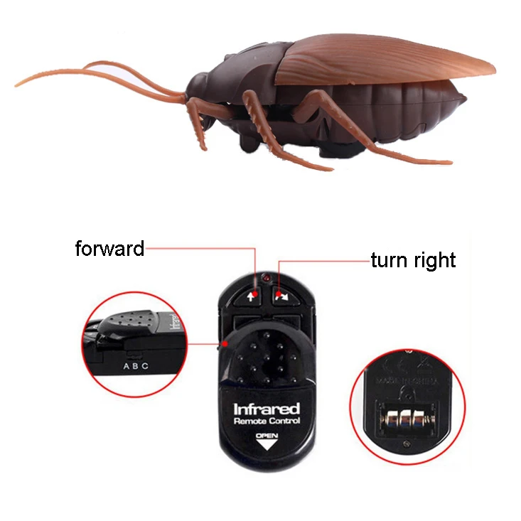 Simulation Giant Remote Control Toy Infrared Rc Cockroach Toy - Buy 