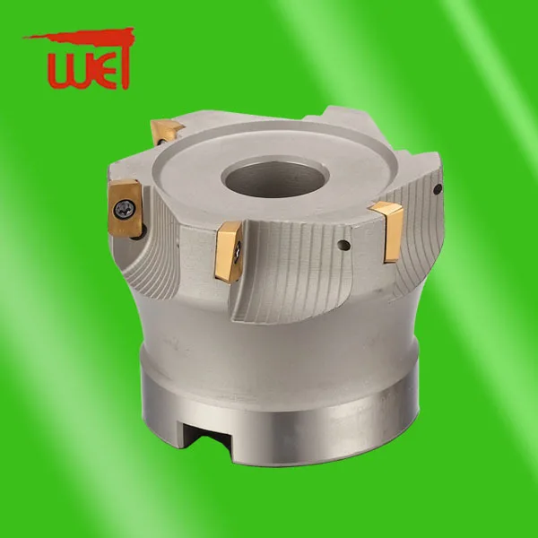 Manufacturer Milling Cutter Hss 4 Flute Km 45 Degree Face Mill Insert