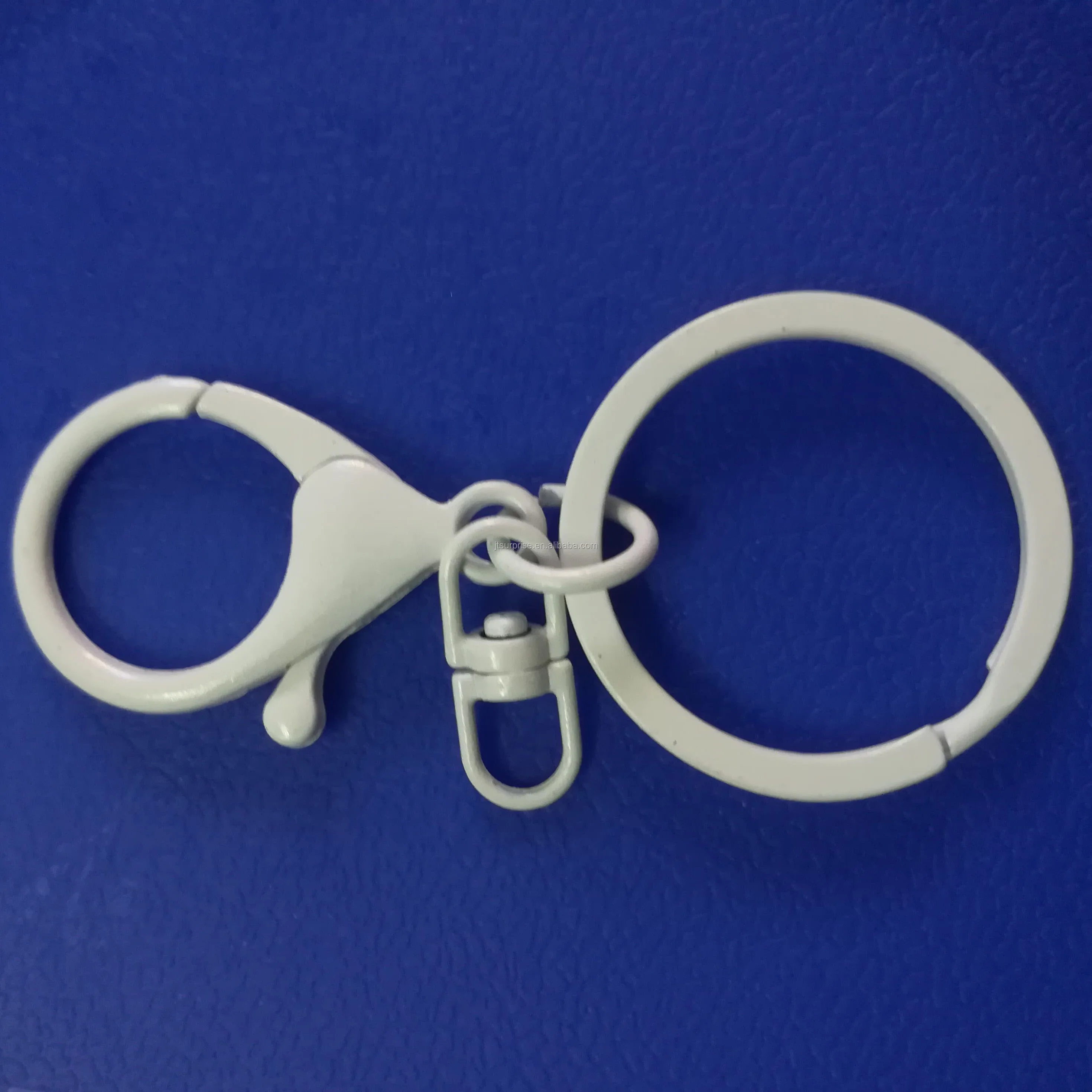 High Quality Big Lobster Keychain Hook With Link Chain And Flat Split