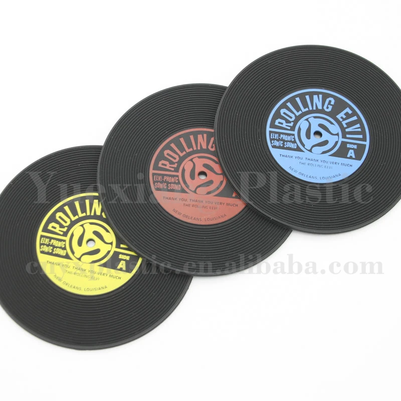 With Premium Service Wholesale Promo Circle Coasters 3d Rubber Silicone