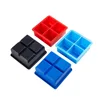 Wholesale custom recyclable 4 Cavity rubber mould silicone ice cube tray ice genie large ice cube trays lids