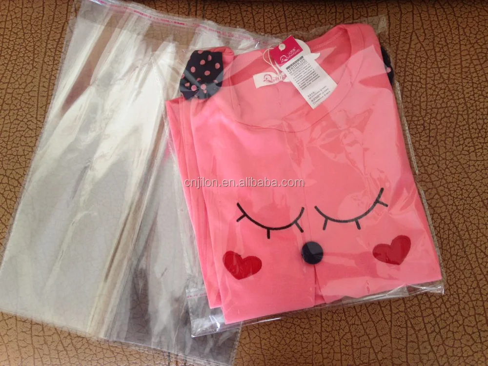 Kunststoff Klaren Shirt/kleidung Verpackung Poly Selbst Klebe Tasche