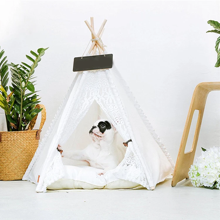 Fence Plastic Portable Fabric Indoor Pet Bed Dog House