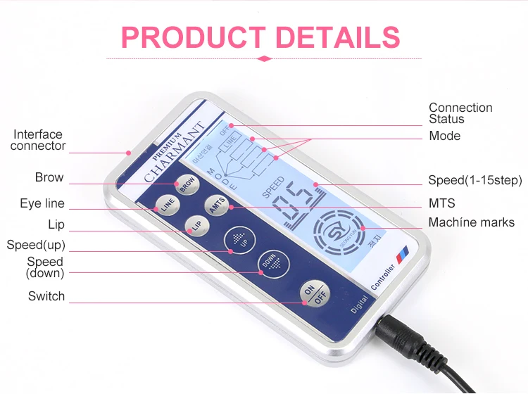 Professional permanent makeup pen eyebrow tattoo machine gun